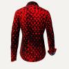 HEXAGON ZINNOBER - red Blouse for women by GERMENS artfashion S