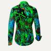 SAVE THE RAINFOREST GRUEN GELB BLAUE BLUSE Blusen Damen - 100 % Baumwolle - GERMENS artfashion