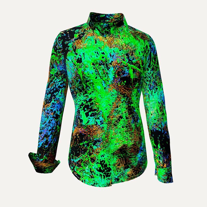 Unique blouse for women - SAVE THE RAINFOREST - 100% cotton - GERMENS artfashion - Sizes XS to 3XL