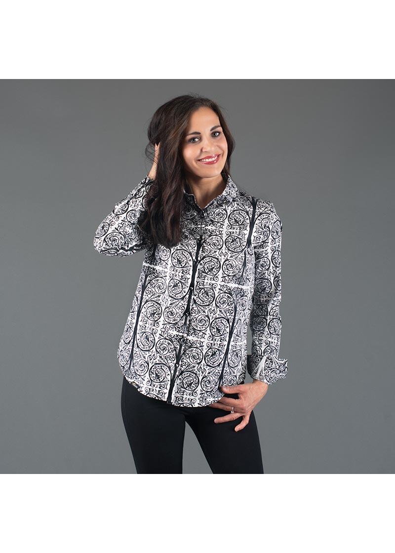 PORTE NOTRE DAME PARIS CONTRAST - Weiße Bluse mit...