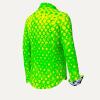 HEXAGON URANIO GRUEN GELBE HEMDBLUSE Blusen Damen - 100 % Baumwolle - GERMENS artfashion