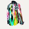 PARADIES II SCHWARZ WEISSE BLUSE Blusen Damen - 100 % Baumwolle - GERMENS artfashion