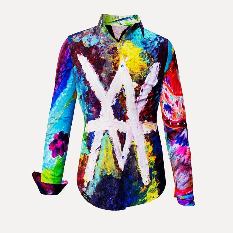 Unique blouse for women - ACHTUNDSECHZIGER - 100% cotton - GERMENS artfashion - Sizes XS to 3XL