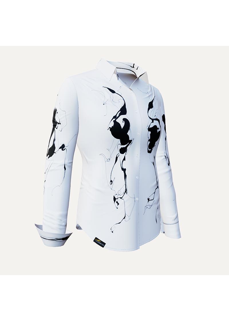 SCHATTENWESEN - Wei schwarze Bluse - GERMENS