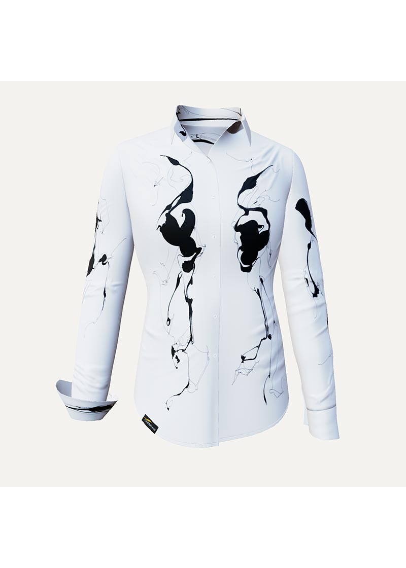 SCHATTENWESEN - White black blouse- GERMENS