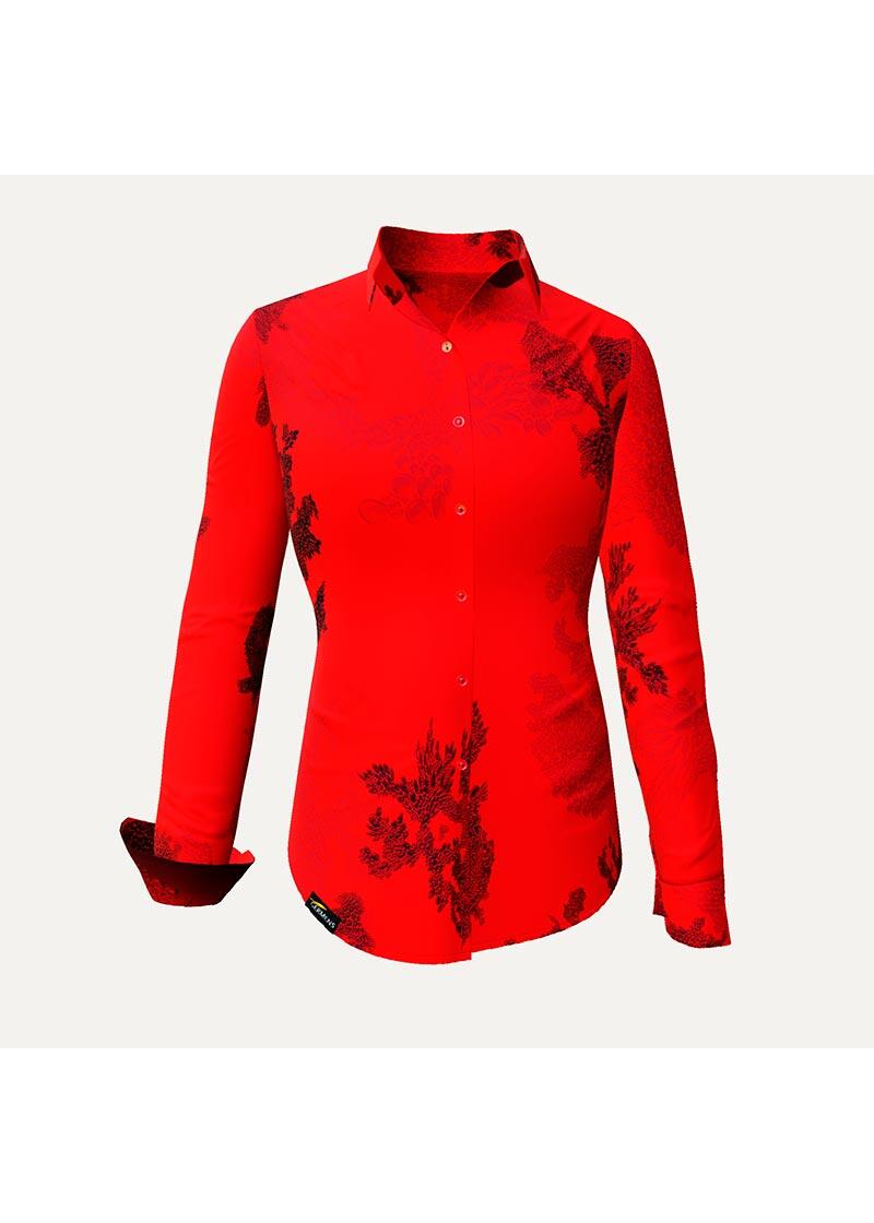 EMBER RED - Rote Bluse - GERMENS