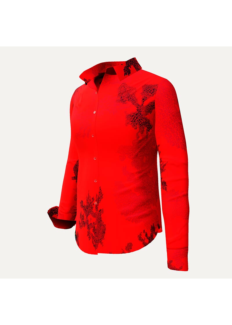 EMBER RED - Rote Bluse - GERMENS