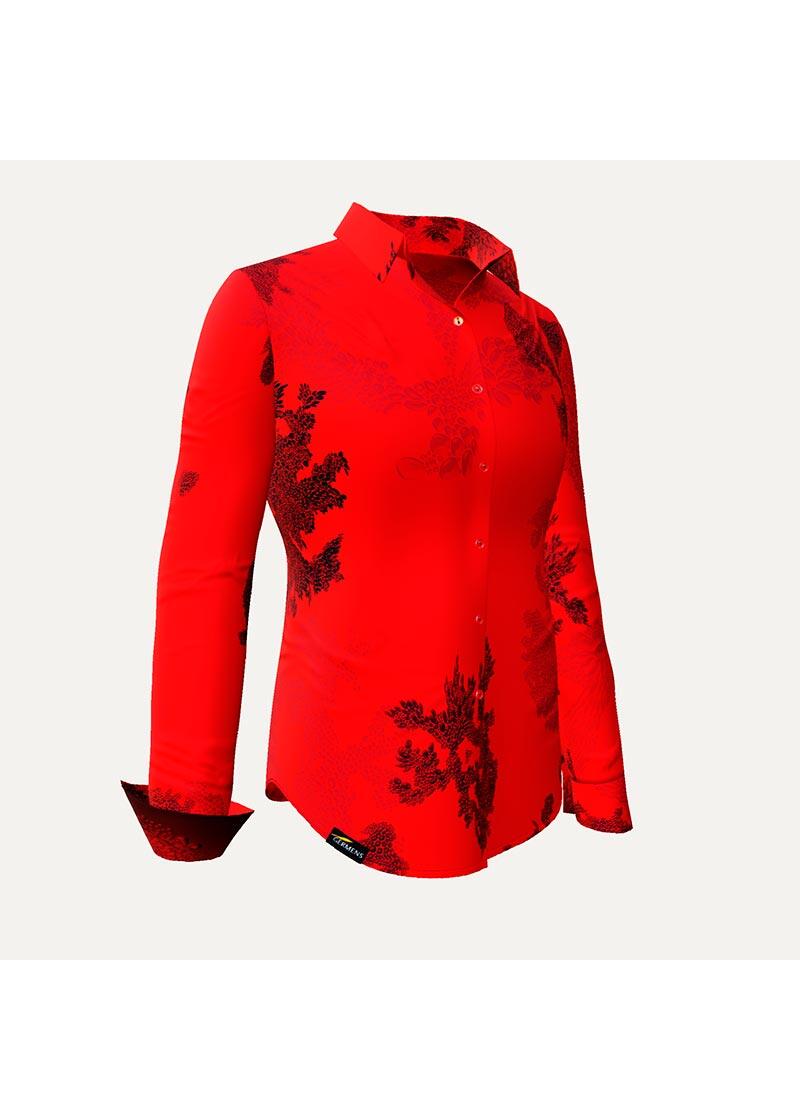 EMBER RED - Rote Bluse - GERMENS