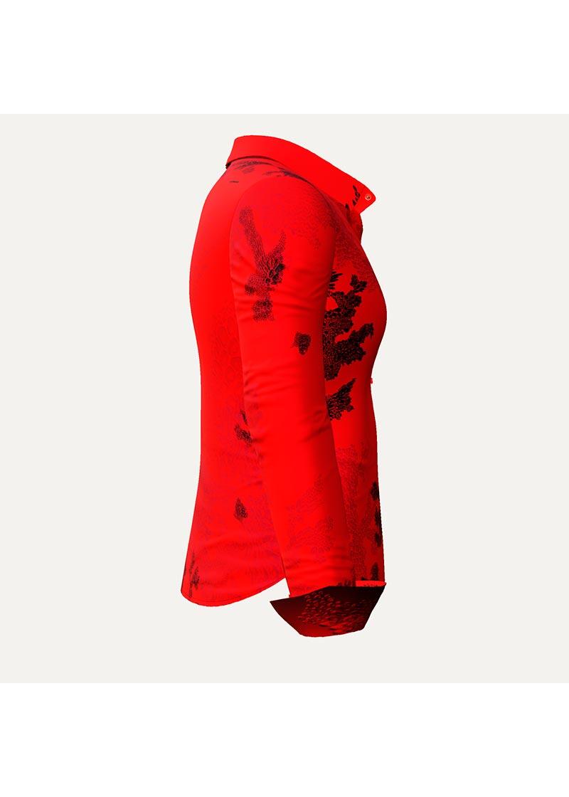 EMBER RED - Rote Bluse - GERMENS