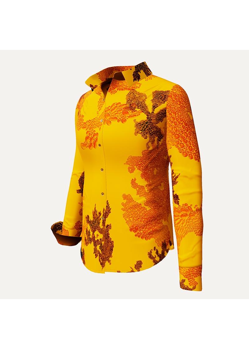 EMBER ORANGE - Orangene Bluse - GERMENS