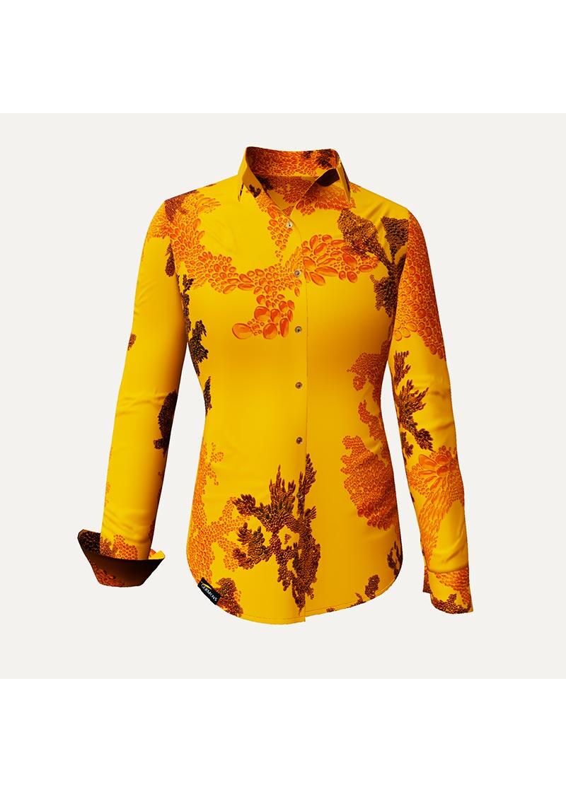 EMBER ORANGE - Orangene Bluse - GERMENS