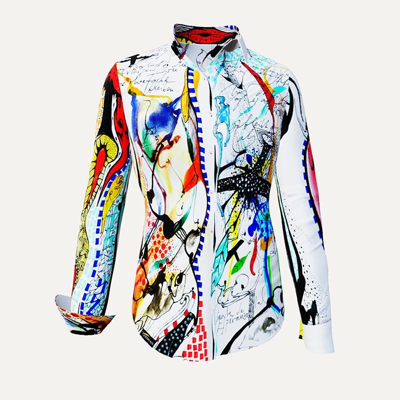 Unique blouse for women - PARADIES - 100% cotton - GERMENS artfashion - Sizes XS to 3XL