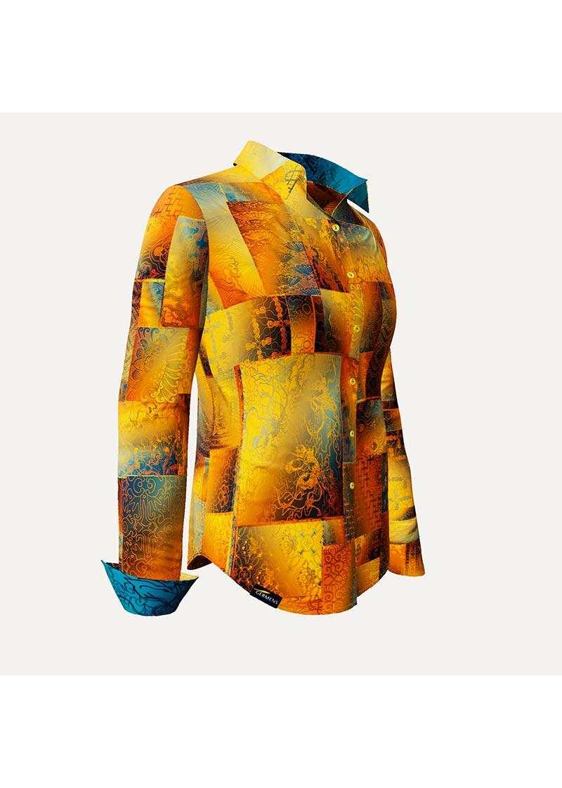 DRACO GOLD - Goldgelbe Bluse - GERMENS