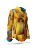 Womens Button Down Shirt DRACO GOLD - GERMENS artfashion - 100 % Cotton - Size L