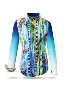 Unique blouse for women - COLUMBU - 100% cotton - GERMENS...