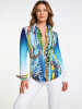 Unique blouse for women - COLUMBU - 100% cotton - GERMENS artfashion - Sizes XS to 3XL