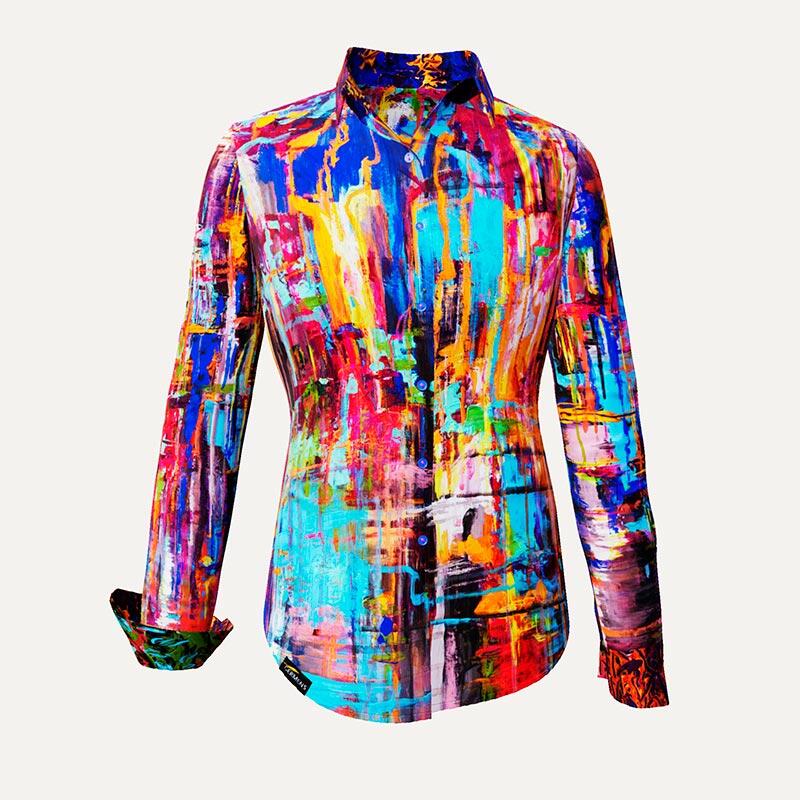 Unique blouse for women - HAPPY - 100% cotton - GERMENS artfashion - Sizes XS to 3XL