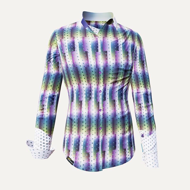 Unique blouse for women - HYPERLINK - 100% cotton - GERMENS artfashion - Sizes XS to 3XL