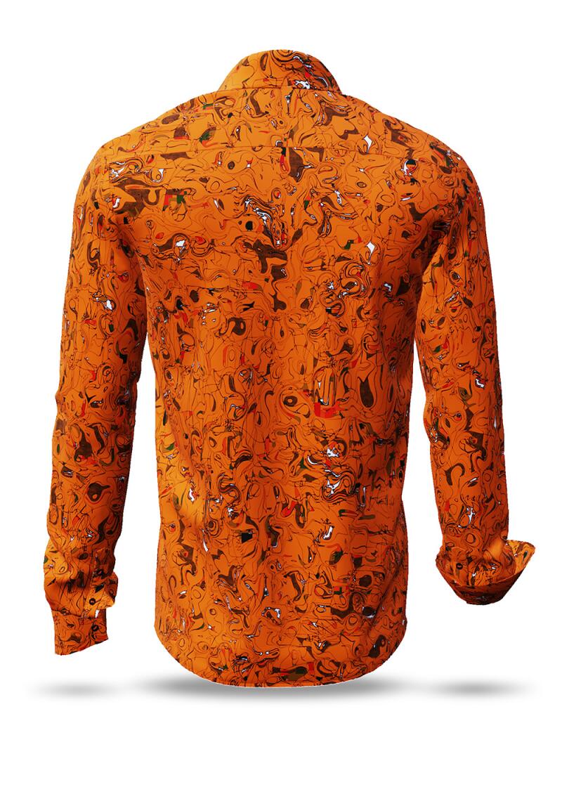 ausgefallene Hemden fr Mnner GRAVUR ORANGE - GERMENS
