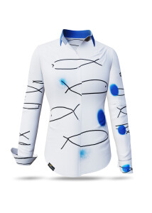 Unique blouse for women - ALLES THEATER - 100% cotton -...