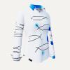 ALLES THEATER WEISSE BLUSE MIT FISCHEN Blusen Damen - 100 % Baumwolle - GERMENS artfashion