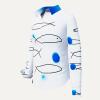 ALLES THEATER WEISSE BLUSE MIT FISCHEN Blusen Damen - 100 % Baumwolle - GERMENS artfashion