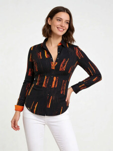 ausgefallene Damenbluse für Damen - ZORN - 100 %...