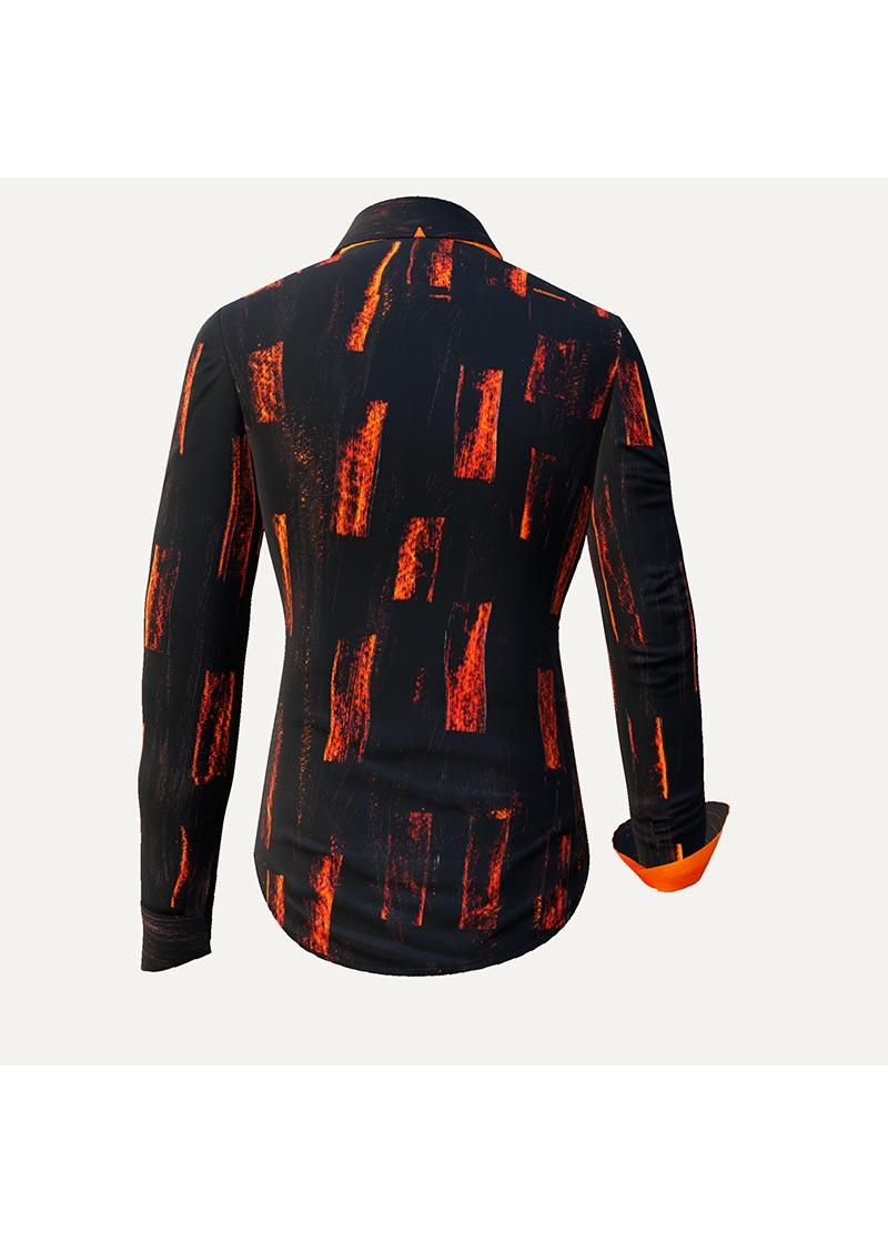 ZORN - Schwarz orange Bluse - GERMENS