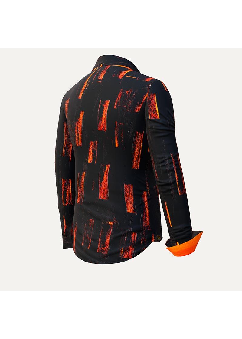 ZORN - Schwarz orange Bluse - GERMENS