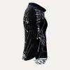 DENADA BLACK SCHWARZE BLUSE MIT WEISSEN STRICHEN Blusen Damen - 100 % Baumwolle - GERMENS artfashion