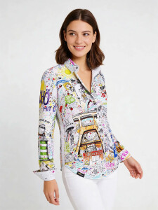 Unique blouse for women - I LOVE THE RUHRPOTT - 100%...