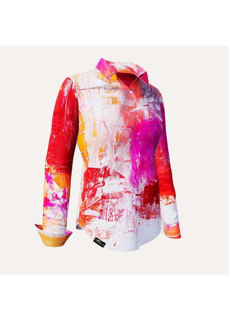 VERVE SAPHIR - Pink rote Bluse - GERMENS