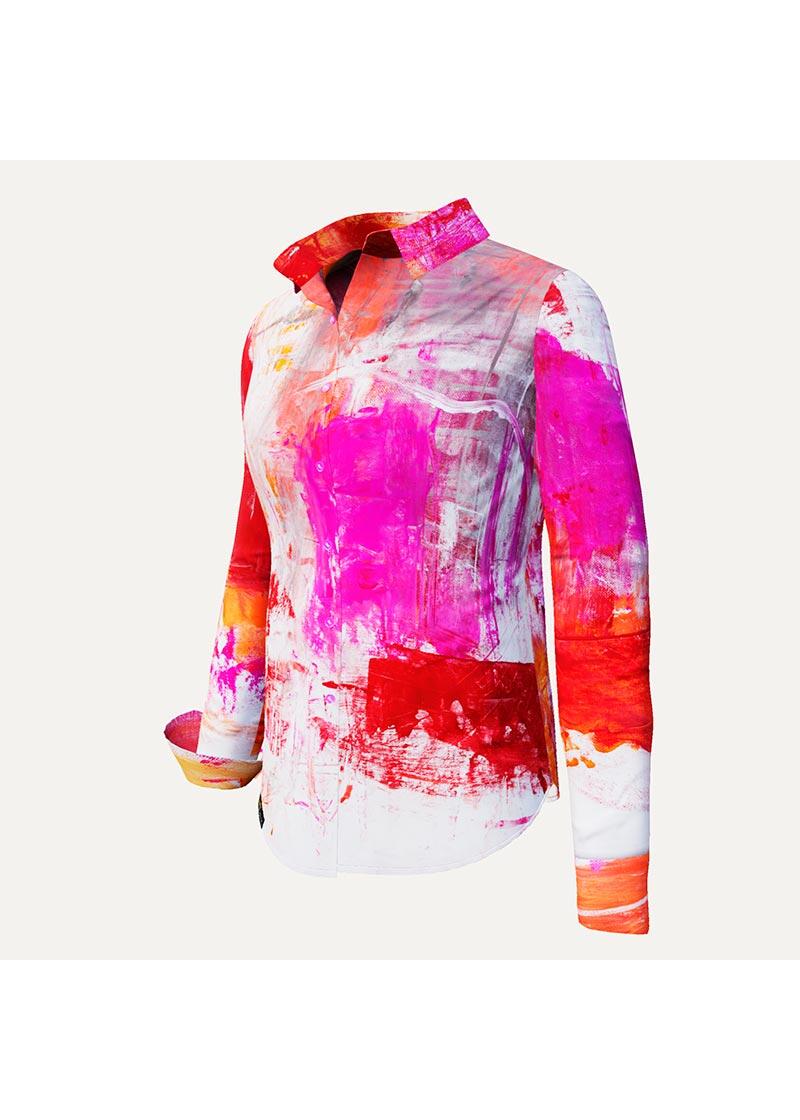 VERVE SAPHIR - Pink rote Bluse - GERMENS
