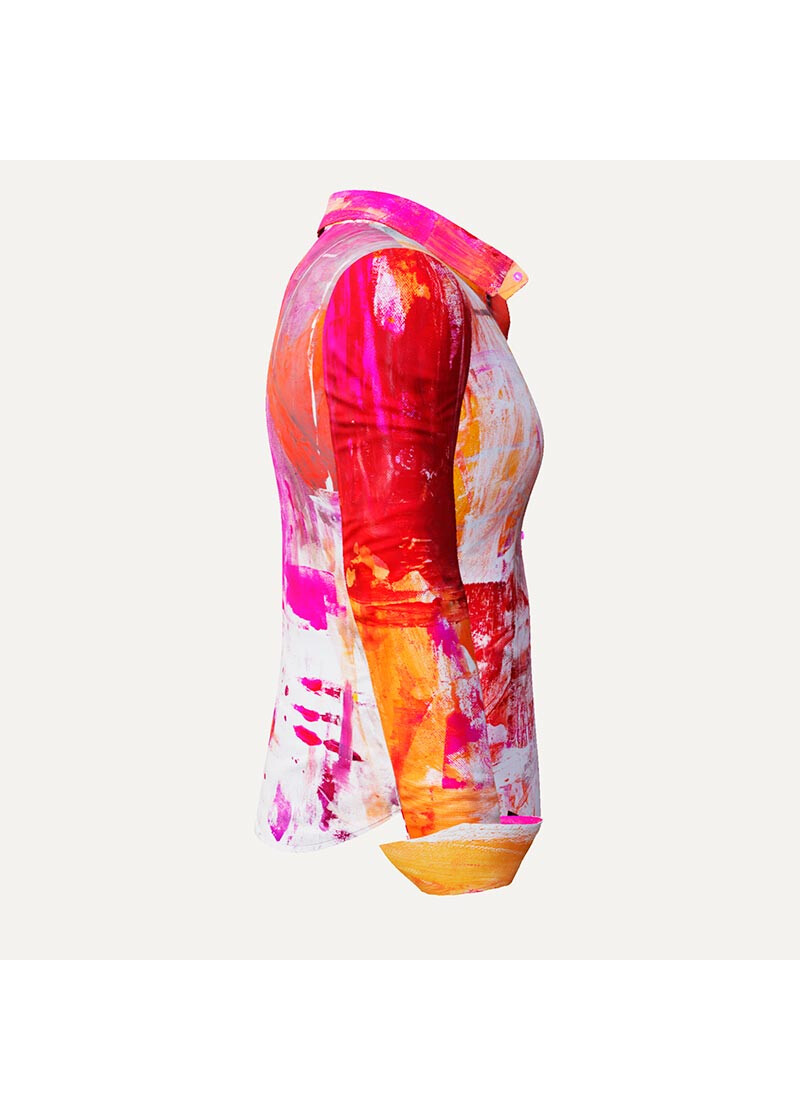 VERVE SAPHIR - Pink rote Bluse - GERMENS