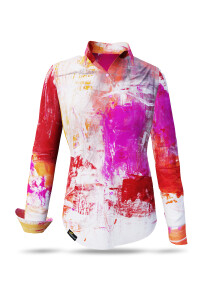 Unique blouse for women - VERVE SAPHIR - 100% cotton -...