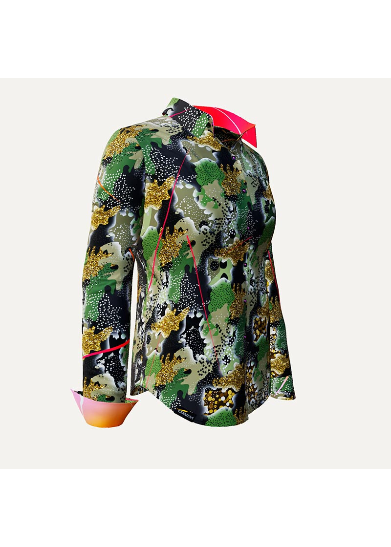 NO TERROR NO WAR - Bluse mit Tarnmuster - GERMENS