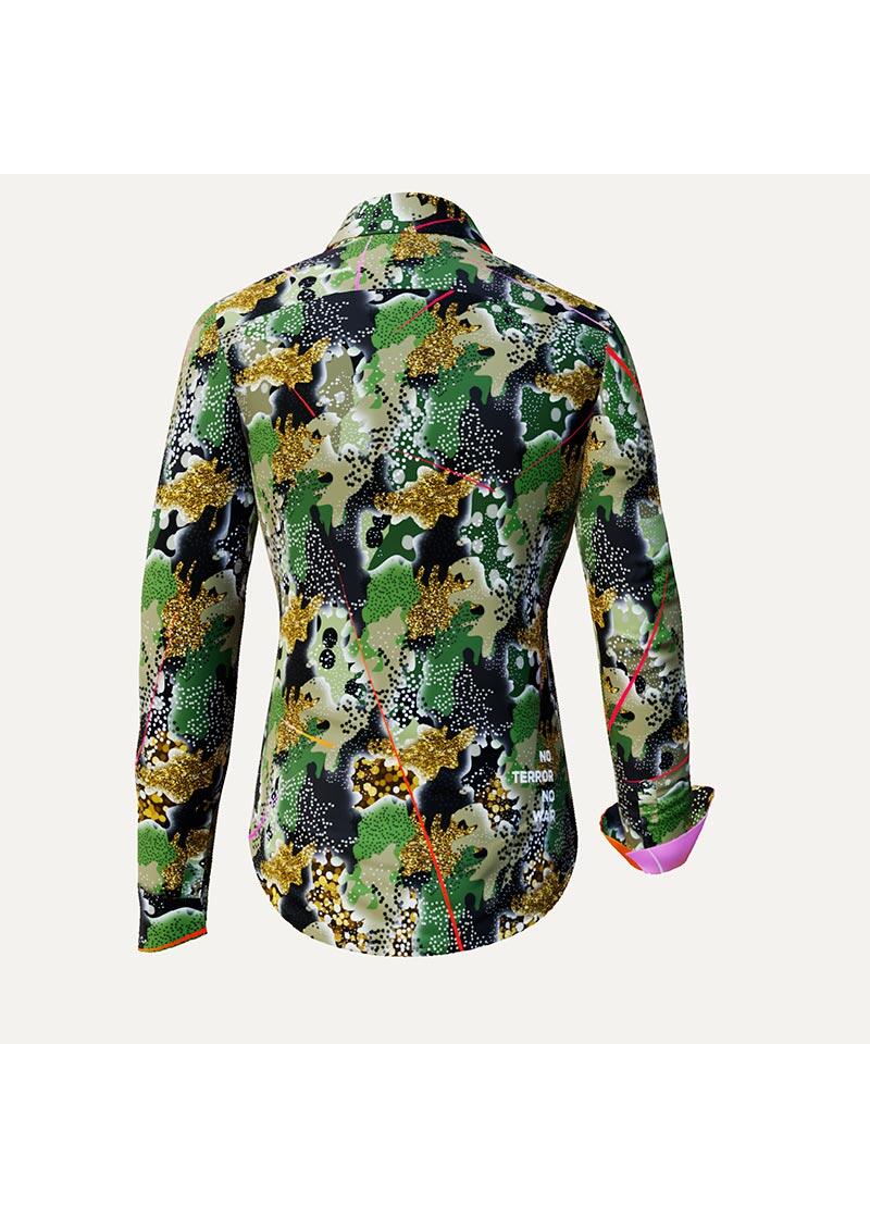 NO TERROR NO WAR - Bluse mit Tarnmuster - GERMENS