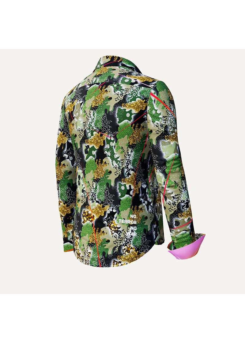 NO TERROR NO WAR - Bluse mit Tarnmuster - GERMENS