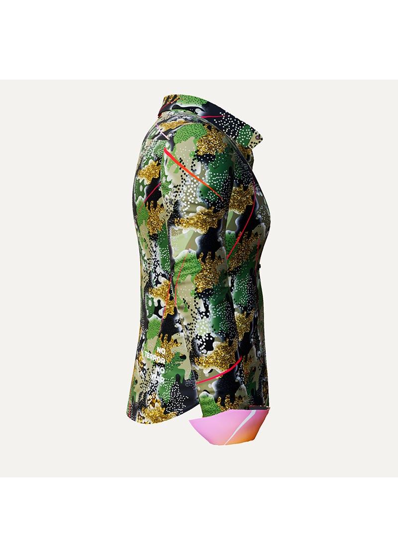 NO TERROR NO WAR - Bluse mit Tarnmuster - GERMENS