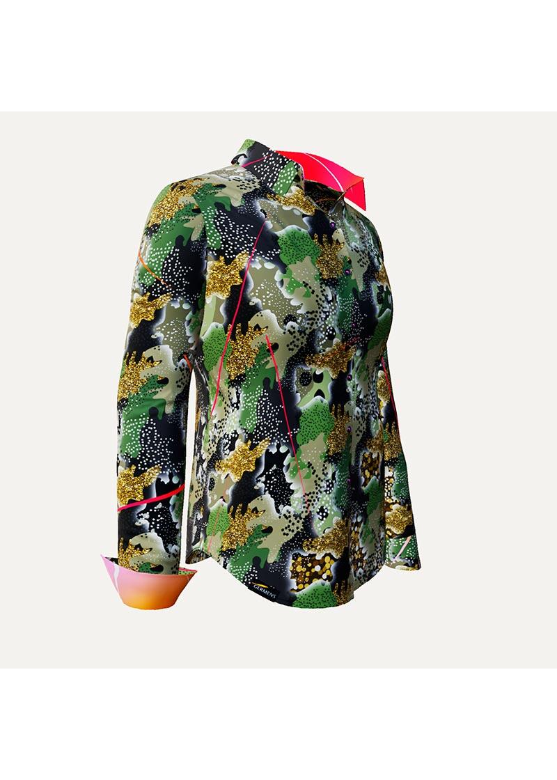 NO TERROR NO WAR - Bluse mit Tarnmuster - GERMENS