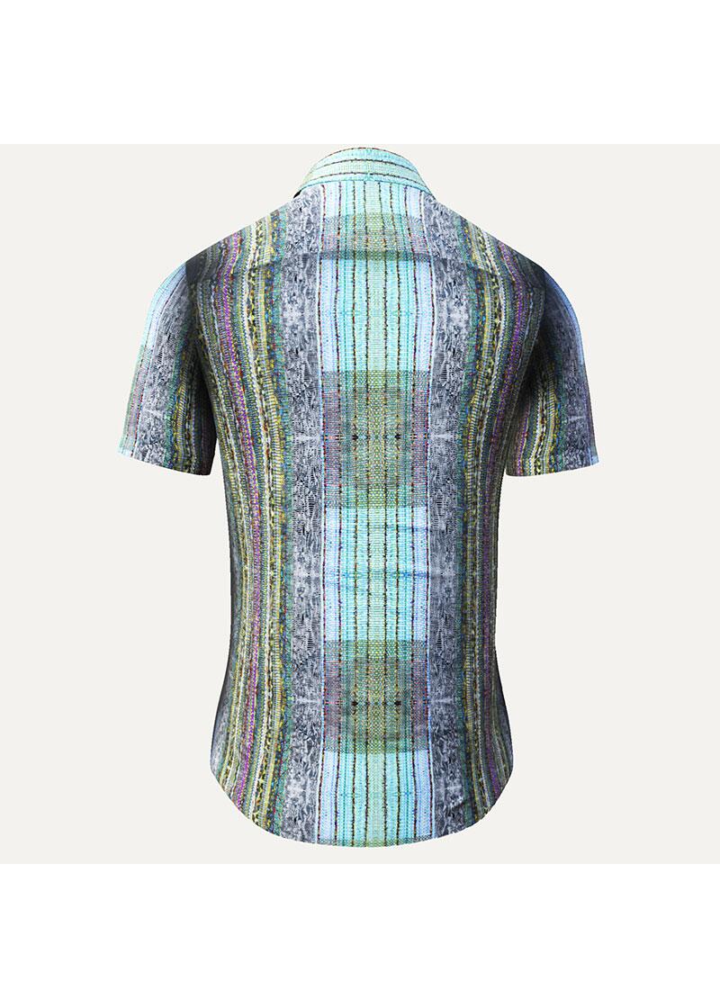 DORNENPRINZ - Black and white short sleeve shirt - GERMENS
