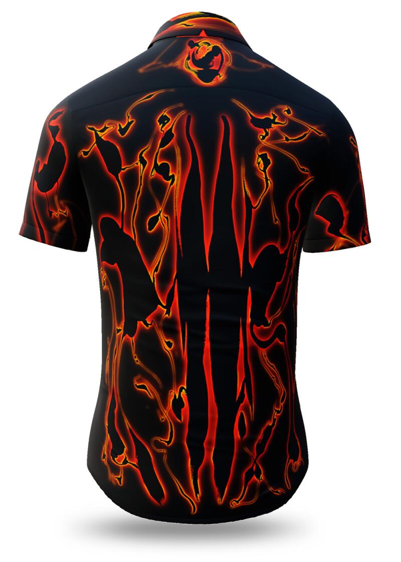 DORNENPRINZ - Black and white short sleeve shirt - GERMENS