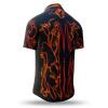 LAVA - Black short sleeve shirt with orange - GERMENS