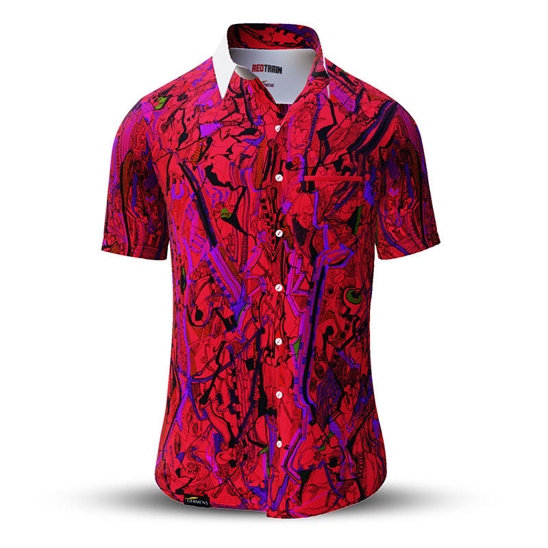Colorful summer shirt men REDTRAIN - GERMENS

