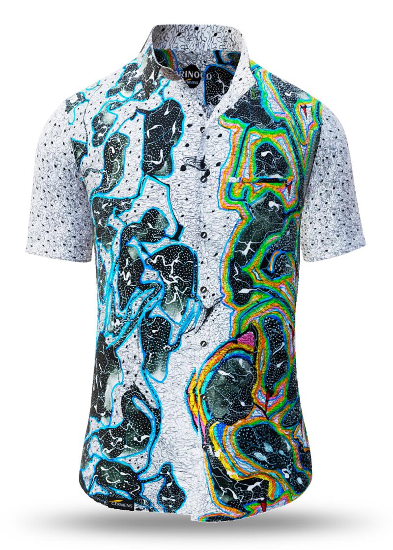 Colorful summer shirt men ORINOCO - GERMENS