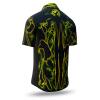 Black green summer shirt shirts short sleeve TERRA GREEN by GERMENS artfashion - 100 % cotton Made in Germany