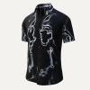 Colorful summer shirt men DARKLIGHT - GERMENS