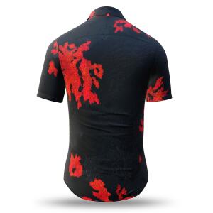 Colorful summer shirt men EMBER BLACK - GERMENS