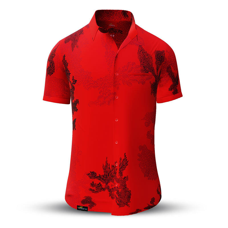 summer shirt men EMBER RED - GERMENS
