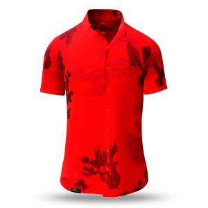 Sommerhemd Herren EMBER RED von GERMENS
